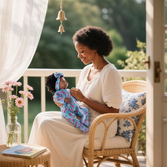 🆕18Inch Full Cloth Body With Vinyl Limbs Baby Doll Black Girl Realistic Doll - Picture 10 of 11